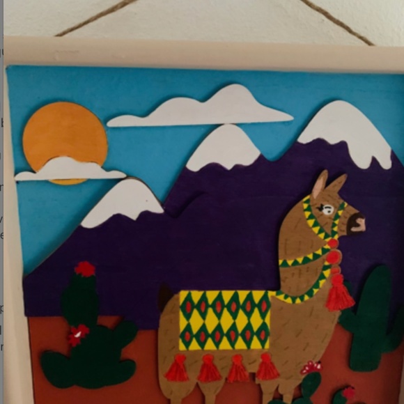 Llama 3-D wooden scenery - Picture 3 of 3